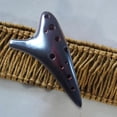 thumbnail image 4 of Ocarina de cerámica de 12 agujeros, pintada a mano, aprendizaje para principiantes, estilo de regalo de Navidad 1, 4 of 5