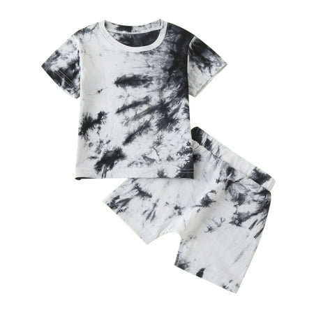 

ZMHEGW Baby Girls Boys Long Sleeve Bear Print Sweatshirt Tracksuit Tops Striped Pants 2PCS Outfits Clothes Set