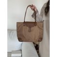 thumbnail image 1 of Bolso de gran capacidad, diseño de moda moderno para mujer, bolso de hombro, bolso de viaje, bolso de clase para estudiantes, tela de nailon, bolso de mano totalmente combinado, 1 of 6