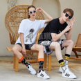 thumbnail image 4 of 10 pares de calcetines a rayas YUANXCMXG para hombre y mujer calcetines de tubo coloridos, 4 of 4