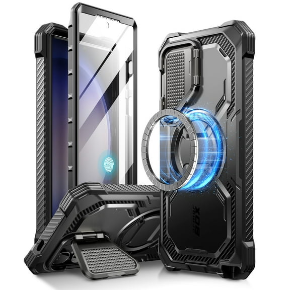 i-Blason Armorbox Rugged Protective Full Body Case for Samsung Galaxy S24 Ultra, Black