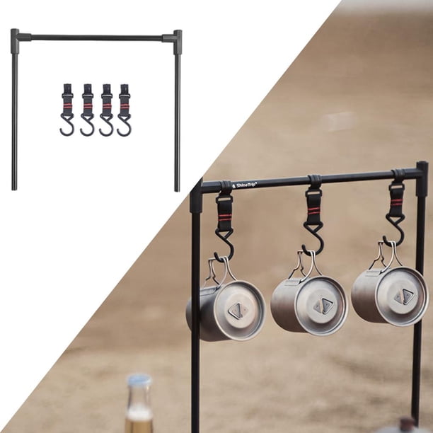 Rejilla para colgar utensilios de cocina, organizadores colgantes ajustables y ligeros, organizador para acampar, juego de rejillas para acampar, foga - Estante de la Estante de la a Baoblaze Rack de almacenamiento de escritorio