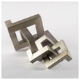 thumbnail image 3 of Pemberly Row Contemporary 7" Silver Metal Link Decorative Object, 3 of 10