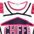 thumbnail image 5 of Girls Cheerleading Costume Outfit Sleeveless Tops with Skirt Fancy-Dress, 5 of 7