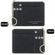 thumbnail image 3 of Bolsa de herramientas Negro Tarjetero delgado con bloqueo Rfid Cartera de bolsillo pequeño Monedero con cremallera Monedero de cuero minimalista Estuche para billetes, monedas y tarjetas para muj, 3 of 5