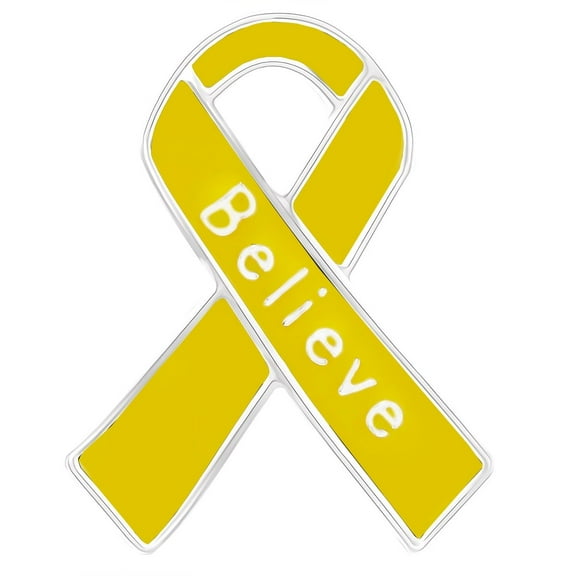 Believe Yellow Ribbon Pins