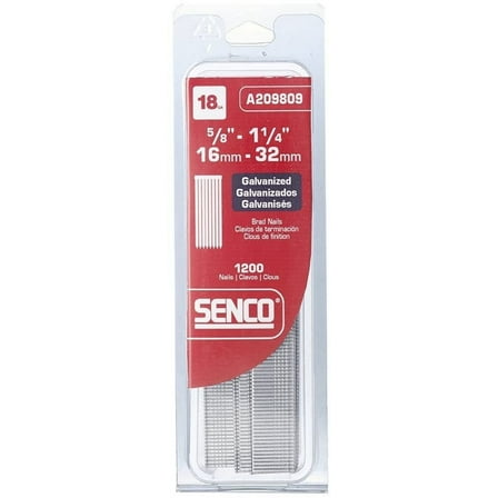2 x Senco A209809 18-Gauge-by-5/8-Inch to 1-1/4-Inch Electro Galvanized Variety Pack Brads