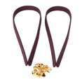 thumbnail image 1 of Sonew DIY Bag Accessories,2Pcs Bag Hand Strap Split Leather DIY Hand-Made Handbag Parts with 8 Sets Light Gold Rivet Set,Handbag Handle, 1 of 9