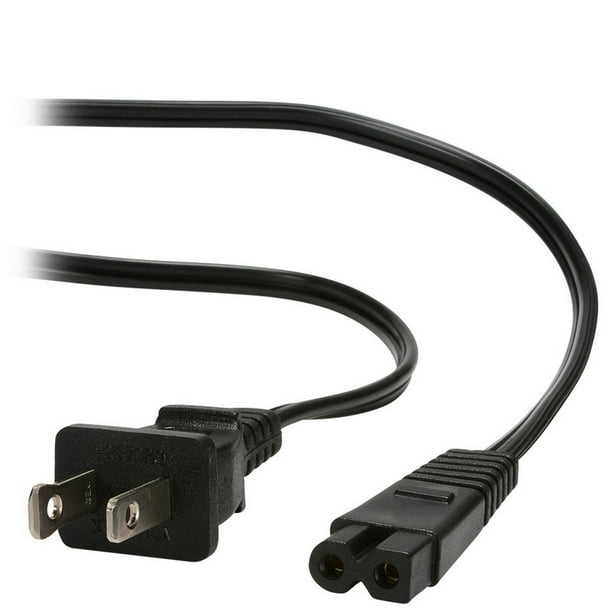 Parts Express Polarized 2Pin Universal AC Power Cord 6 ft. Type D