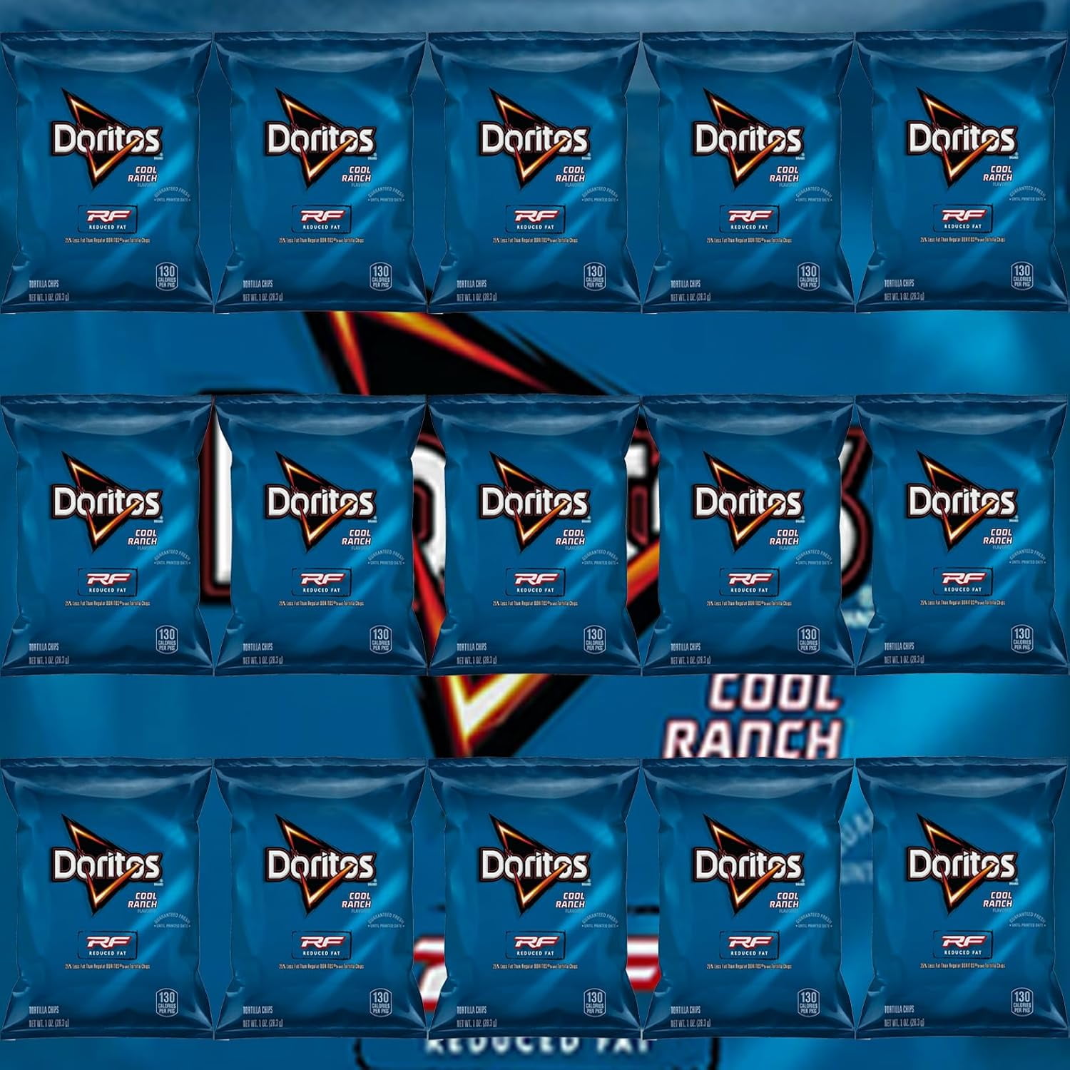 Doritos Tortilla Chips, Reduced Fat Cool Ranch, 1 oz (Pack of 15), Bundled By Shoppyway