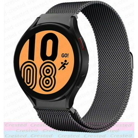 ALMNVO No Gaps Magnetic Bands for Samsung Galaxy Watch 5 Band 44mm 40mm/5 Pro 45mm/Galaxy Watch 4 44mm 40mm Curved End Metal Belt Bracelet Galaxy Watch 4 Classic 46mm 42mm Band for Men Women