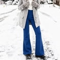 thumbnail image 4 of Zormilly Yoga Pants Women Winter Fleece Lined Elastic High Waisted Flare Pants with Pockets Stretchy Soft Sport Pants, S-2XL, 4 of 8