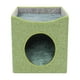 thumbnail image 3 of Cama para gatos, nido para gatos semicerrado, tienda suave para gatitos, cama para dormir para mascotas de doble capa, casa cubo para gatitos, gatos, Verde claro, 3 of 9