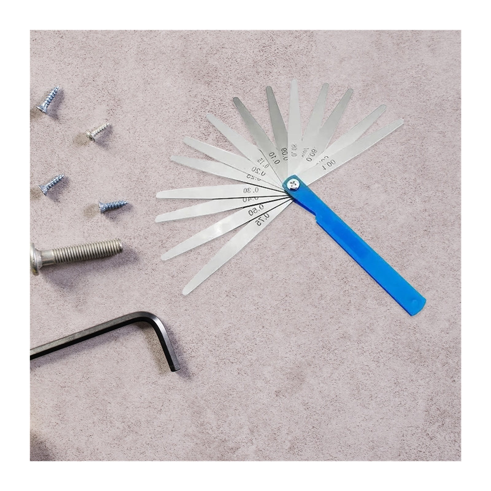 Measurement Height Limit Gauge Tools 17 Blade Thickness Tappet Valve Feeler Gauge Set Gap Filler Measuring Ruler Tool ,Easy to Use