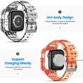 thumbnail image 3 of ANTHOUSE Compatible for Apple Watch 42mm 44mm 45mm with Bumper Case Cover, Clear Crystal Men Women Durable Sport Transparent Protective Bands for iWatch Series 8 7 6 5 4 3 2 1 SE, 3 of 14