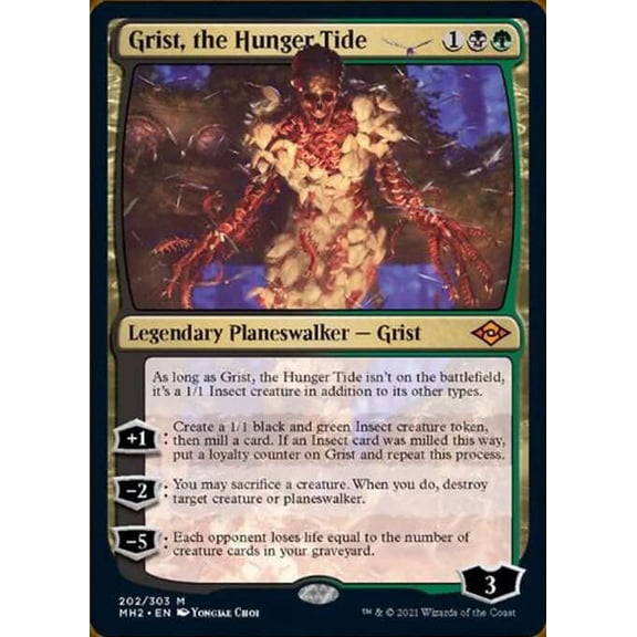 MtG Modern Horizons 2 Mythic Rare Grist, the Hunger Tide (FOIL) #202