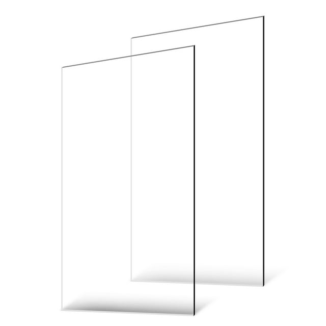 VEVOR 2-Pack Plexiglass Acrylic Sheets 24 x 48 Inch Plastic Sheets 1/8 Inch Thick