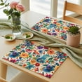 thumbnail image 6 of Vintage Botanical Placemats for Dinning Table Set of 6, Spring Floral Summer Vintage Burlap Kitchen Place Mats Waterproof Cloth Table Mats, Indoor Outdoor Placemats Easy Clean Dinner Decor, 6 of 8
