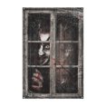 thumbnail image 1 of Cortina de fantasma de Halloween, silueta de ventana de Halloween, aterradora, femenina, masculina, sangre, fantasma, cubierta de ventana, cartel de ventana de Halloween, decoraciones, 1 of 4