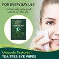 thumbnail image 3 of NOVEHA 180Pcs Demodex Eyelid & Lash Wipes, Extra Strength Eyelash Cleansing Wipes, Battle Itchy & Irritated Eyes associated with Demodex Mites, Naturally Remove Debris, Individually Wrapped; 3 Pack, 3 of 7