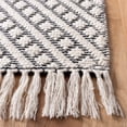thumbnail image 3 of SAFAVIEH Natura Calanthia Geometric Fringe Area Rug, Ivory/Black, 4' x 6', 3 of 8