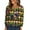 Dark Green #039, variant on Womens Mardi Gras Shirts Feathers Print Sequins Crew Neck Tunic Tops Carnival Long Sleeve Gold Tops Yellow L