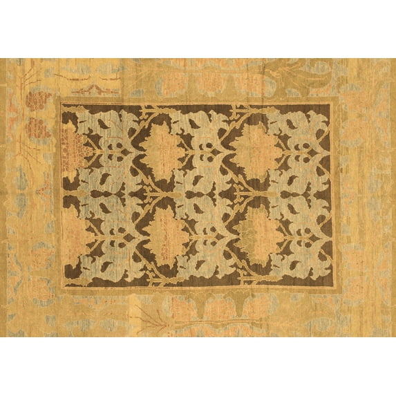 Ahgly Company Indoor Rectangle Oriental Brown Traditional Area Rugs, 2' x 4'