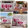 thumbnail image 5 of Happy Valentine's Day Outdoor Waterproof Pillow Covers, Love Hearts Romantic Gray Wooden Decorative Square Throw Pillowcase Sofa Cushion Sham for Patio/Couch/Chair, 18"x18" 2 Pack, 5 of 8