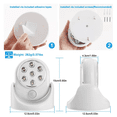 thumbnail image 4 of (LK-LTD)--Wireless LED Spotlight 90 Degree Motion Sensor Night Lamp.--(r251,k4;4.mn), 4 of 6