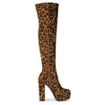 thumbnail image 3 of Unique Bargains Women's Platform Block Heel Over Knee High Boots, 3 of 7