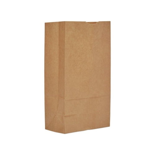 General Grocery Paper Bags, 57 lbs Capacity, #12, 7.06"w x 4.5"d x 13.75"h, Kraft, 500 Bags -BAGGX12500