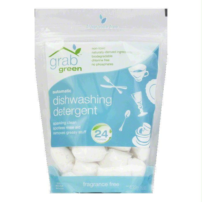 GrabGreen Fragrance Free Dishwasher Detergent 24 Loads, 15.2 OZ (Pack of 6) Walmart Canada