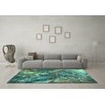 thumbnail image 3 of Ahgly Company Indoor Rectangle Oriental Turquoise Blue Industrial Area Rugs, 2' x 5', 3 of 4