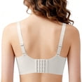 thumbnail image 5 of Jerdar Women's Plus Size Full Coverage Wireless Bras Supportive Wide Strap Comfort Bra for Sagging Breasts No Back Fat Minimizer Bra 95, 5 of 6