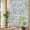 Gray, variant on Pastoral Flowers Window Privacy Film, Grey Flower Farm Vintage Linen Texture Stained Glass Rainbow Film Decorative Window Clings, Static Cling Sun Blocking Stickers 23.6" x 59"