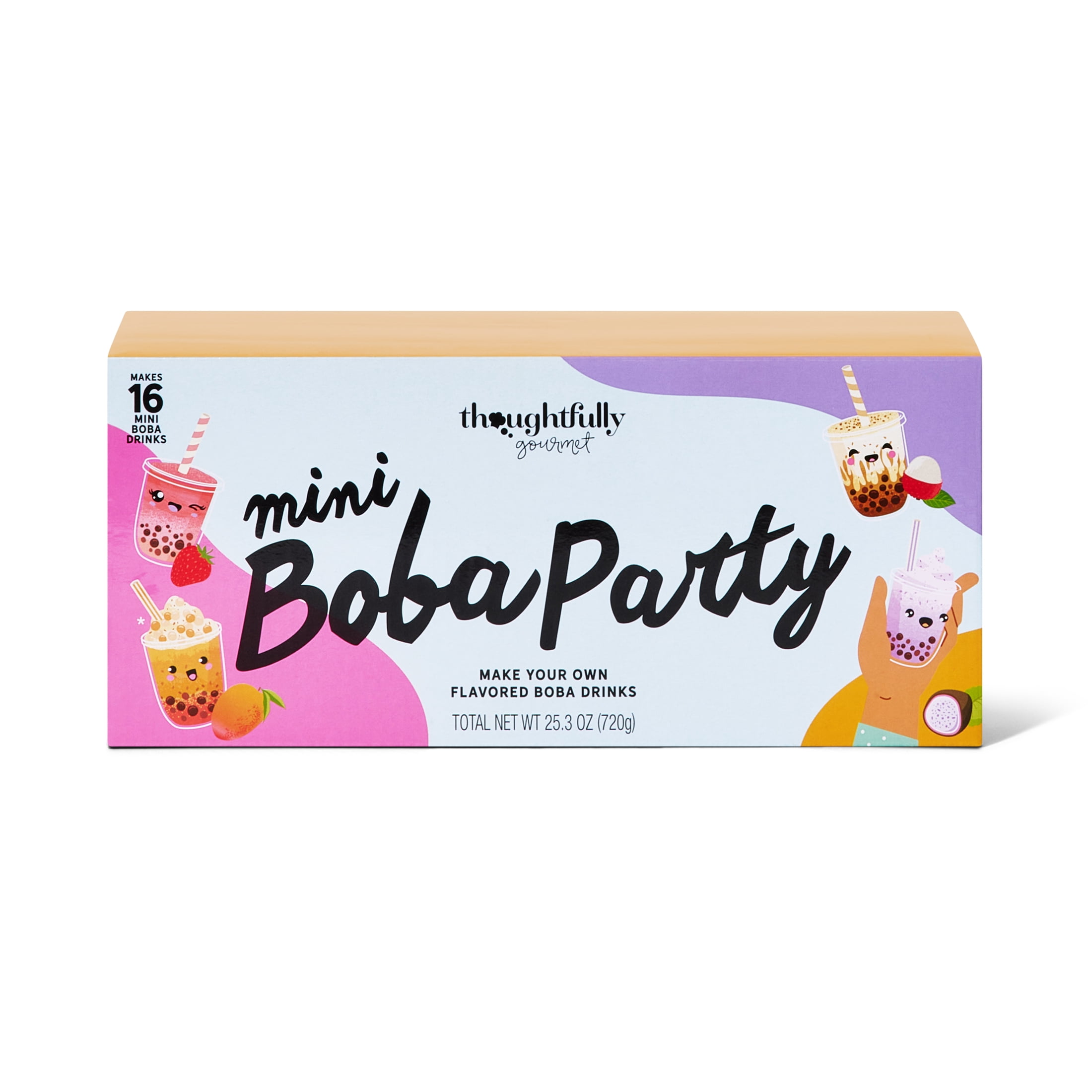  Thoughtfully Gourmet, Mini Boba Party Set, Makes 16 Tasting  Portions Of Bubble Tea, Includes 4 Flavors, Boba Pearls, Cups, Lids, And  Straws : Grocery & Gourmet Food