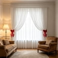 thumbnail image 6 of Lace Curtain Holdbacks, 2-Piece Soft Ribbon Tie Backs for Windows, Cute Decorative Bow for Sheer Drapes, and Adjustable Home Accessory Gift, 6 of 6