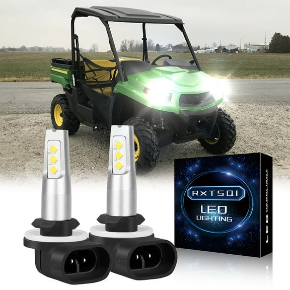 2 Brighter LED light bulbs for Deere Gator 590i S4 590M 625i 825i 855d; AM144881