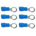 thumbnail image 3 of Wire Connector, Pre Insulated Ring Crimp Terminals Chemical Resistance Copper+PVC Excellent Conductivity  For Transportation Lighting RV1.25-5 Blue, 3 of 8