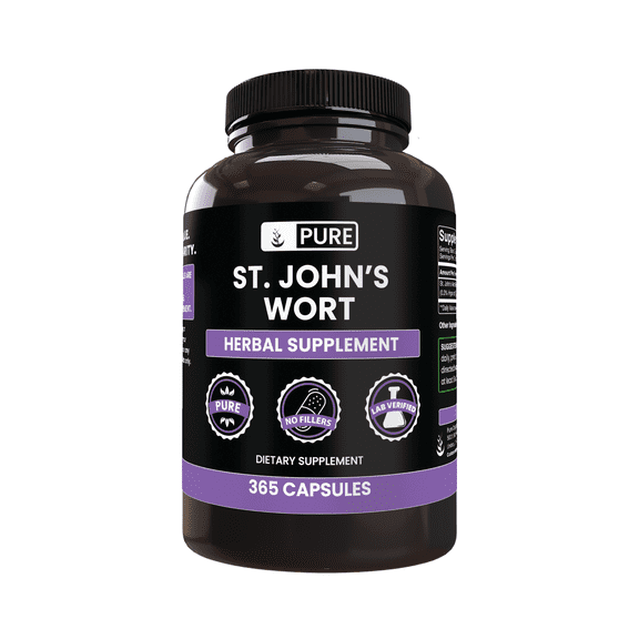 PURE ORIGINAL INGREDIENTS St. John's Wort 365 Capsules No Magnesium Or Rice Fillers, Always Pure, Lab Verified