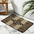 thumbnail image 3 of Upgrade Your Space with Luxury Boho Bathroom Rugs: Non-Slip Aztec Bath Mat, Soft, Absorbent, and Stylish Western Geometric Design - Perfect for Any Decor, 20x32 Inch, 3 of 5