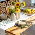 thumbnail image 4 of Spring Sunflowers Round 13 Inch Placemats Set of 4, Bicycles Botanical Flowers Wooden Grain HeatResistant Non Slip Place Mats for Dining Table, Wipeable Braided Kitchen Table Mats for Housewarming, 4 of 9
