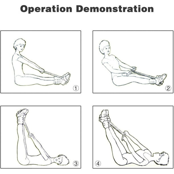 Equipo Para Sentarse, Pedal De Pie De Tensión De Resorte Doble Para Ejercitador De Piernas Abdominales, Recortador De Barriga, Deporte, Fitness, Entrenamiento De Adelgazamiento,