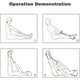 thumbnail image 5 of Equipo para sentarse Pedal de pie de tensión de resorte doble para ejercitador de piernas abdominales recortador de barriga deporte Fitness entrenamiento de adelgazamiento gimnasio en casa YUNYI BRAND Deportes, 5 of 7