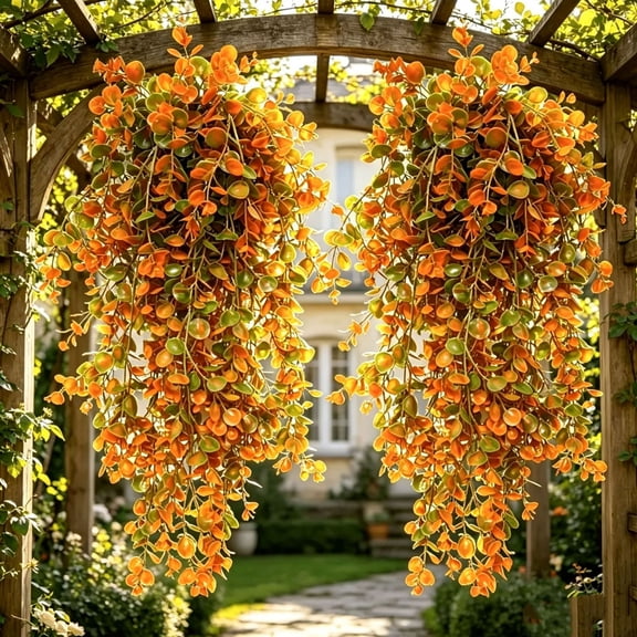 Miwamany Fall Artificial Wreath 30Inch, Artificial Eucalyptus Leaf Wall Hanging, Thanksgiving Outdoor Decor for Front Door Porch Home