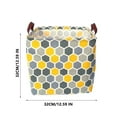 thumbnail image 3 of Hauiodp Rectangle Storage Baskets, Dirty Clothes Collapsible Waterproof Storage Basket, Canvas Fabric Organizer Bin for College Dorms, Children Bedroom, Bathroom, 3 of 6