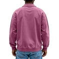 thumbnail image 3 of Kixjoy Long Sleeve Polo Shirts for Men Big and Tall Button Down Polo Shirts Collared Soild Winter Pullovers Fashion Warm Lightweight Men's Clothing, Pink XL, 3 of 3