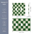 thumbnail image 3 of Dailycode Light Switch Plate Covers 2 Gang Wall Plate Plastics Outlet Covers for Kitchen Home Office Decor Green and White Checkerboard, 3 of 8