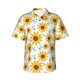 thumbnail image 1 of Balery Sunflowers Camisas hawaianas de manga corta para hombre, camisas playeras de corte holgado, camisas de vacaciones con botones,3X-Large, 1 of 7