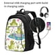 thumbnail image 2 of Balery Cartoon Frogs Mochila con carga USB para hombre y mujer - Mochila impermeable y antirrobo para laptop con puerto USB para viajes, trabajo, 2 of 7